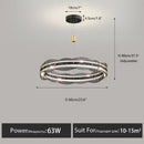 GobekUsa LED Pendant Light: Modern Minimalist Chandelier for Living, Dining, Kitchen, Bedroom, Office