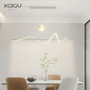 GobekUsa LED Pendant Light - Modern White/Black Long Line for Home, Restaurant, Office