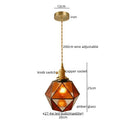 GobekUsa LED Pendant Light: Nordic Hanging Lamp for Bedroom, Dining Room, Hallway