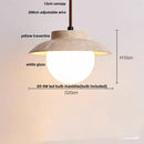 GobekUsa LED Pendant Light Stone Wood Glass Nordic Modern Hang Lamp