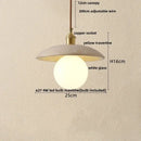 GobekUsa LED Pendant Light Stone Wood Glass Nordic Modern Hang Lamp