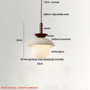 GobekUsa LED Pendant Light Stone Wood Glass Nordic Modern Hang Lamp