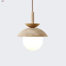 GobekUsa LED Pendant Light: Yellow Stone Wabi Sabi Nordic Modern Hanging Lamp