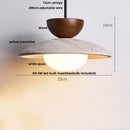 GobekUsa LED Pendant Light: Yellow Stone Wabi Sabi Nordic Modern Hanging Lamp