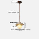 GobekUsa LED Pendant Light: Yellow Stone Wabi Sabi Nordic Modern Hanging Lamp