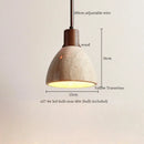 GobekUsa LED Pendant Light Yellow Travertine Modern Hanging Lampara