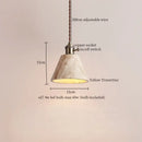 GobekUsa LED Pendant Light Yellow Travertine Modern Hanging Lampara