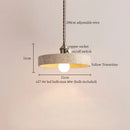 GobekUsa LED Pendant Light Yellow Travertine Modern Hanging Lampara
