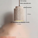 GobekUsa LED Pendant Lights Bar Decor Yellow Travertine Stone Wood Hang Lamp