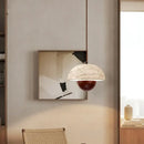 GobekUsa LED Pendant Lights Bar Decor Yellow Travertine Stone Wood Hang Lamp