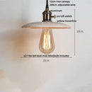 GobekUsa LED Pendant Lights Bar Decor Yellow Travertine Stone Wood Hang Lamp