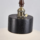 GobekUsa LED Pendant Lights Black Travertine Table Hanging Lamp for Bedroom Living Dining Room