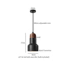 GobekUsa LED Pendant Lights Black Travertine Table Hanging Lamp for Bedroom Living Dining Room