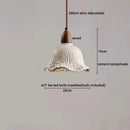 GobekUsa LED Pendant Lights for Modern Decor with Cement Wood Design
