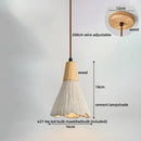 GobekUsa LED Pendant Lights for Modern Decor with Cement Wood Design