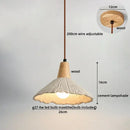 GobekUsa LED Pendant Lights for Modern Decor with Cement Wood Design
