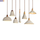 GobekUsa LED Pendant Lights for Modern Decor with Cement Wood Design