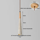 GobekUsa LED Pendant Lights for Modern Decor with Cement Wood Design