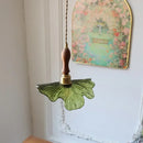 GobekUsa LED Pendant Lights Green Glass Copper Socket with Walnut Wood - Nordic Modern