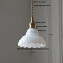 GobekUsa LED Pendant Lights Green Glass Copper Socket with Walnut Wood - Nordic Modern