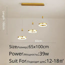 GobekUsa LED Pendant Lights: Modern Black & White Acrylic Fixture with Remote Control