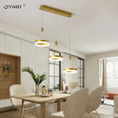 GobekUsa LED Pendant Lights: Modern Black & White Acrylic Fixture with Remote Control
