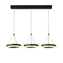 GobekUsa LED Pendant Lights: Modern Black & White Acrylic Fixture with Remote Control