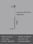 GobekUsa LED Pendant Lights: Modern Minimalist Bedroom Chandelier Lamps for Living Room Décor