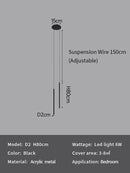 GobekUsa LED Pendant Lights: Modern Minimalist Bedroom Chandelier Lamps for Living Room Décor