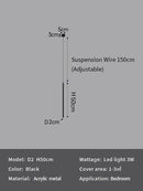 GobekUsa LED Pendant Lights: Modern Minimalist Bedroom Chandelier Lamps for Living Room Décor