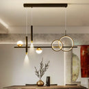 GobekUsa LED Pendant Lights: Modern Minimalist Chandelier with Remote Control, Ideal for Kitchen, Dining, Office