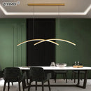 GobekUsa LED Pendant Lights: Modern, Remote-Control, Cord Hanging, for Study, Kitchen, Living Room