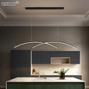 GobekUsa LED Pendant Lights: Modern, Remote-Control, Cord Hanging, for Study, Kitchen, Living Room