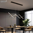 GobekUsa LED Pendant Lights: Modern, Remote-Control, Cord Hanging, for Study, Kitchen, Living Room