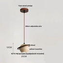 GobekUsa LED Pendant Lights Wood Home Decor Yellow Stone Globe Hanging Lamp