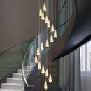 GobekUsa LED Pendant Staircase Chandeliers for Living Room - Modern Indoor Lighting