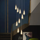 GobekUsa LED Pendant Staircase Chandeliers for Living Room - Modern Indoor Lighting