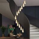GobekUsa LED Pendant Staircase Chandeliers for Living Room - Modern Indoor Lighting