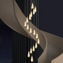 GobekUsa LED Pendant Staircase Chandeliers for Living Room - Modern Indoor Lighting