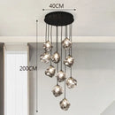 GobekUsa LED Pendant Staircase Chandeliers Hanging Light Indoor Lighting
