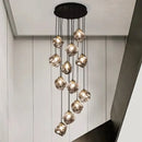 GobekUsa LED Pendant Staircase Chandeliers Hanging Light Indoor Lighting