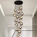 GobekUsa LED Pendant Staircase Chandeliers Hanging Light Indoor Lighting