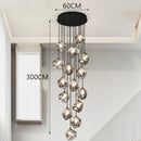 GobekUsa LED Pendant Staircase Chandeliers Hanging Light Indoor Lighting