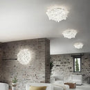 GobekUsa LED Petal Ceiling Chandelier for Living Room, Dimmable Round Bedroom Lamp