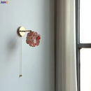GobekUsa LED Petal Wall Sconce Modern Nordic Style Pull Chain Switch Stair Mirror Light