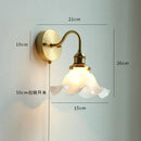 GobekUsa LED Petal Wall Sconce Modern Nordic Style Pull Chain Switch Stair Mirror Light