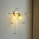 GobekUsa LED Petal Wall Sconce Modern Nordic Style Pull Chain Switch Stair Mirror Light