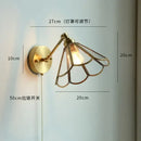 GobekUsa LED Petal Wall Sconce Modern Nordic Style Pull Chain Switch Stair Mirror Light