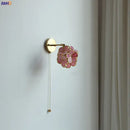 GobekUsa LED Petal Wall Sconce Modern Nordic Style Pull Chain Switch Stair Mirror Light