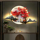 GobekUsa LED Pine Landscape Wall Light for Home Decor